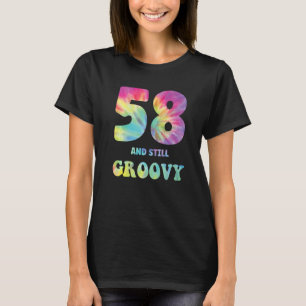 Camiseta Hippie Tie Dye 58 E ainda Groovy 58º Aniversário 6