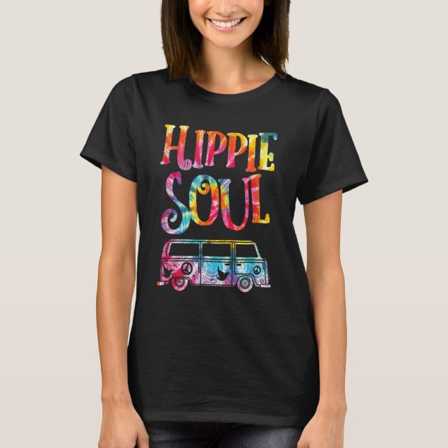 Camiseta Hippie Tie Dye Van Hippie Soul (Frente)