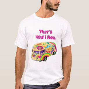 Camiseta hippie van retro como eu rolo