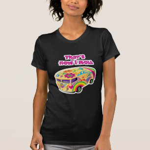 Camiseta hippie van retro como eu rolo