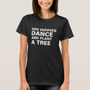 Camiseta Hippies Irônicos e Árvores Engraçados Dia da Terra