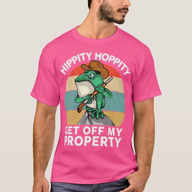 Camiseta Hippity Hoppity Sai Da Minha Herpetólogo (Frente)