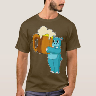 Camiseta Hippo com Mug de Cerveja