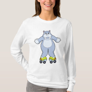 Camiseta Hippo com skates Roller