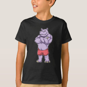 Camiseta Hippo como Bodybuilder extreme