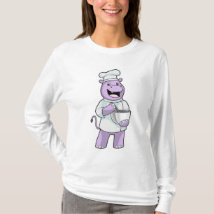 Camiseta Hippo como Chef com Bowl
