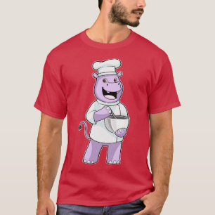 Camiseta Hippo como Chef com Bowl
