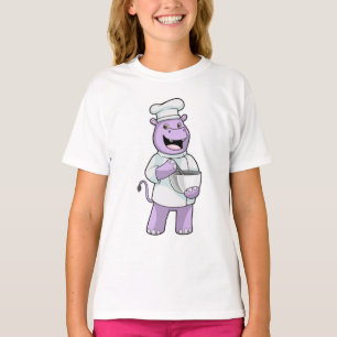 Camiseta Hippo como Chef com Bowl