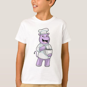 Camiseta Hippo como Chef com Bowl