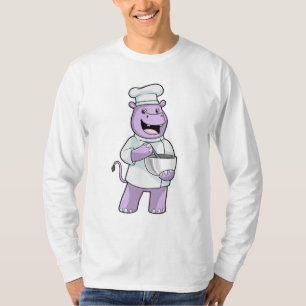 Camiseta Hippo como Chef com Bowl