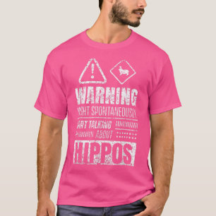 Camiseta Hippo Dizendo Hippopotamus Hippos