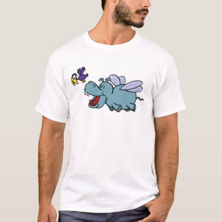 Camiseta Hippo e Pássaro Voando