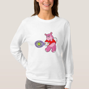 Camiseta Hippo em Tênis com raquete Tênis
