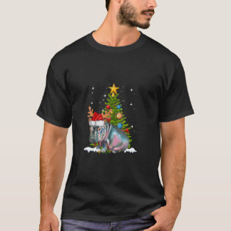 Camiseta Hippo Fiona Árvore de Natal Hippopotamus