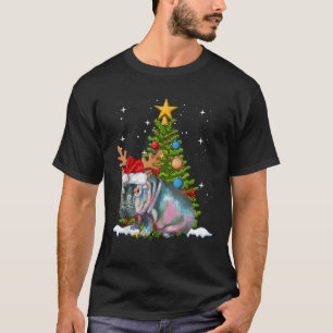 Camiseta Hippo Fiona Árvore de Natal Hippopotamus