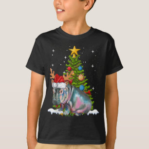 Camiseta Hippo Fiona Árvore de Natal Hippopotamus