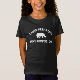 Camiseta Hippo Lover Gift| Eu Apenas Adoro Hippo Ok