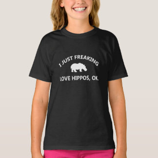 Camiseta Hippo Lover Gift| Eu Apenas Adoro Hippo Ok