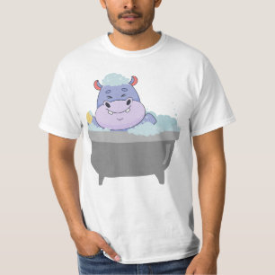 Camiseta Hippo Na Banheira