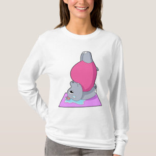 Camiseta Hippo na Malhação Yoga