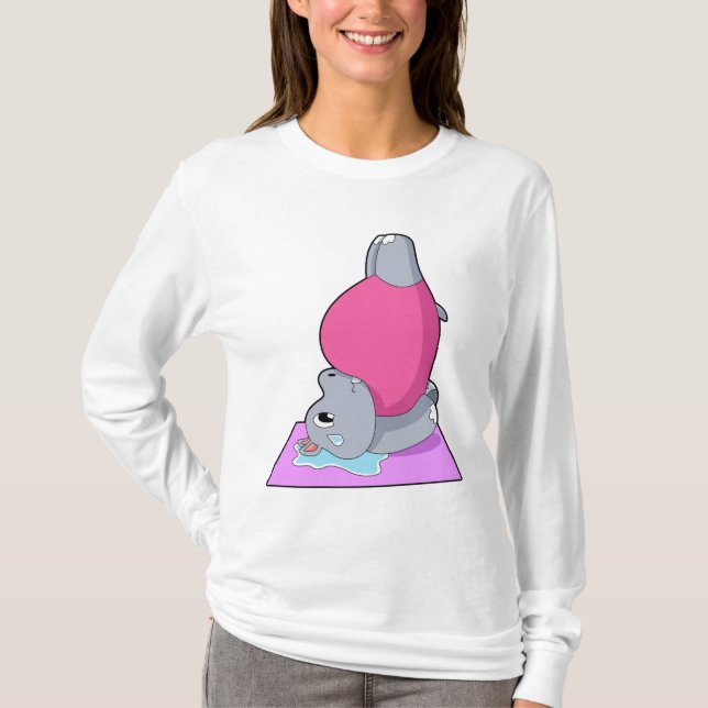Camiseta Hippo na Malhação Yoga (Frente)