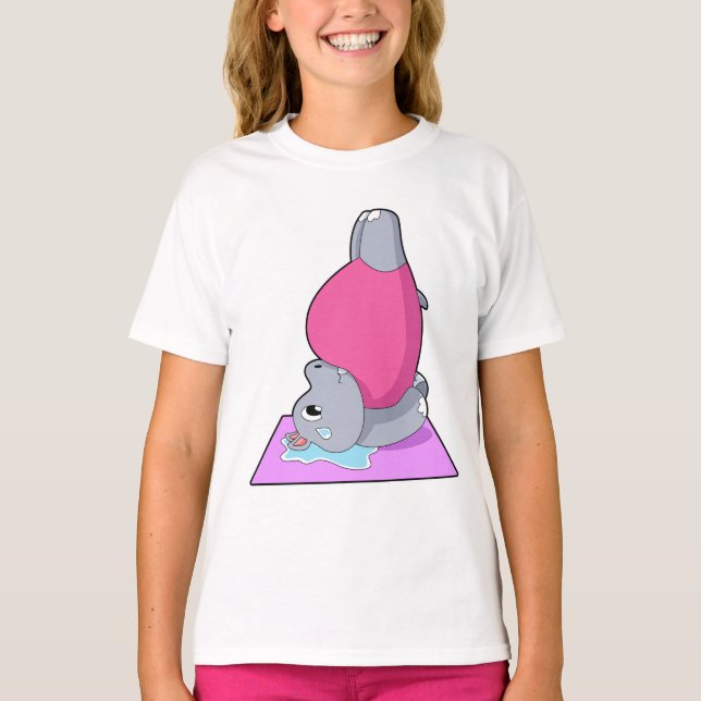 Camiseta Hippo na Malhação Yoga (Frente)