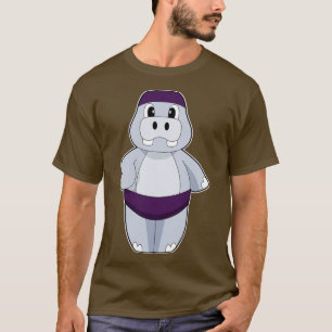 Camiseta Hippo Nadando boné