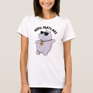 Camiseta Hippo-party-mus Funny Animal Hippo Pun