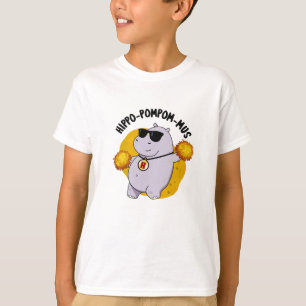 Camiseta Hippo-pompom-mus Funny Animal Hippo Pun