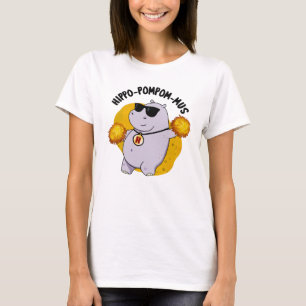 Camiseta Hippo-pompom-mus Funny Animal Hippo Pun