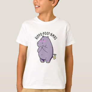 Camiseta Hippo-poot-amus Funny Farting Hippo Pun