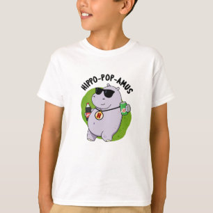 Camiseta Hippo-pop-amus Funny Hippo Soda Pop Pun