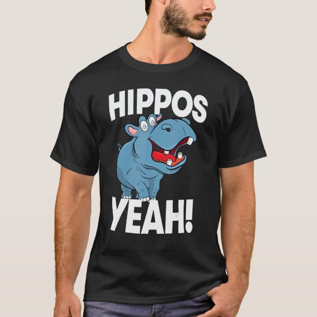 Camiseta Hippo Yeah  Women Hippopotamus Party 1 (Frente)