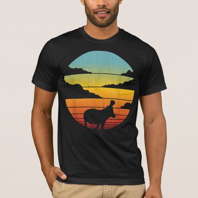 Camiseta Hippopotamus 60s 70s Hippo | Hippo Lover (Frente)