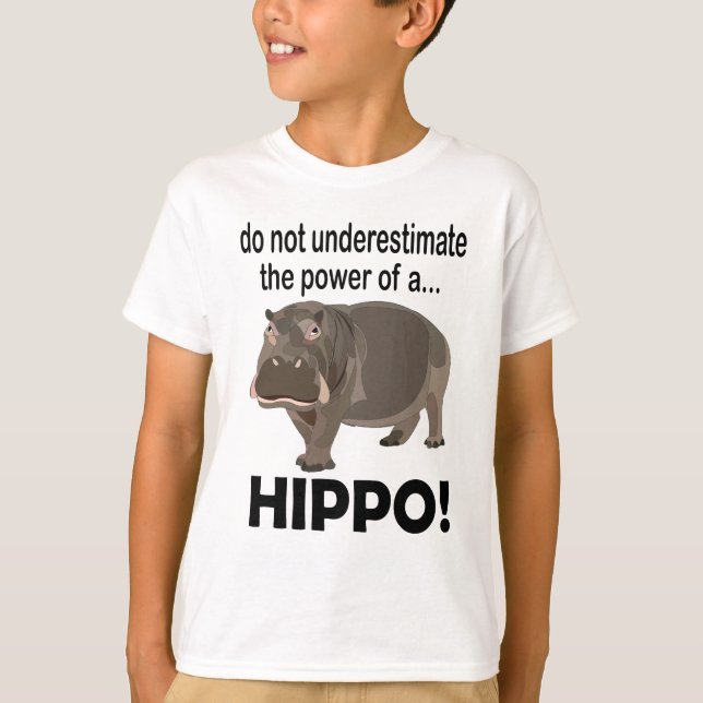 Camiseta Hippopotamus Animal Funny Hippo Kids (Frente)