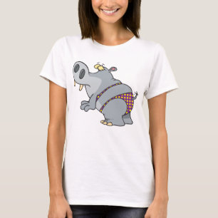 Camiseta Hippopotamus Em Bikini