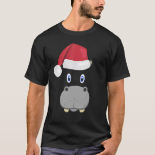 Camiseta Hippopotamus Face Animal Grande Figurino De Rosto