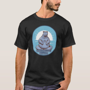 Camiseta Hippopotamus fazendo ioga mulheres bonitas Hippo Z