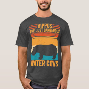 Camiseta Hippopotamus Hippo Engraçado São Água Perigosa