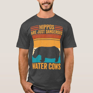 Camiseta Hippopotamus Hippo Engraçado São Água Perigosa