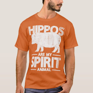 Camiseta Hippos É O Meu Espírito Animal Africano Hippo