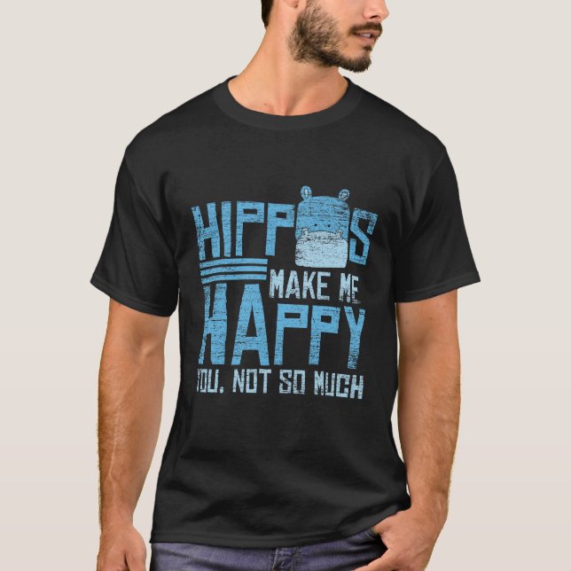 Camiseta Hippos fazem-me feliz (Frente)
