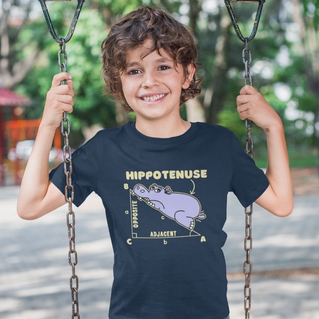 Camiseta Hippotenuse Lindo Hipopotamo Matematico Para Niños (Criador carregado)