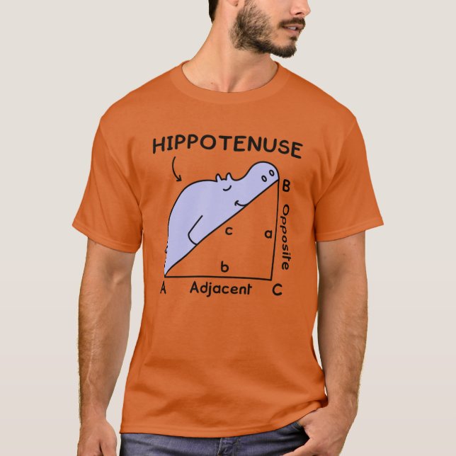 Camiseta Hippotenuse retro (Frente)