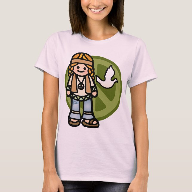 Camiseta hippy. (Frente)