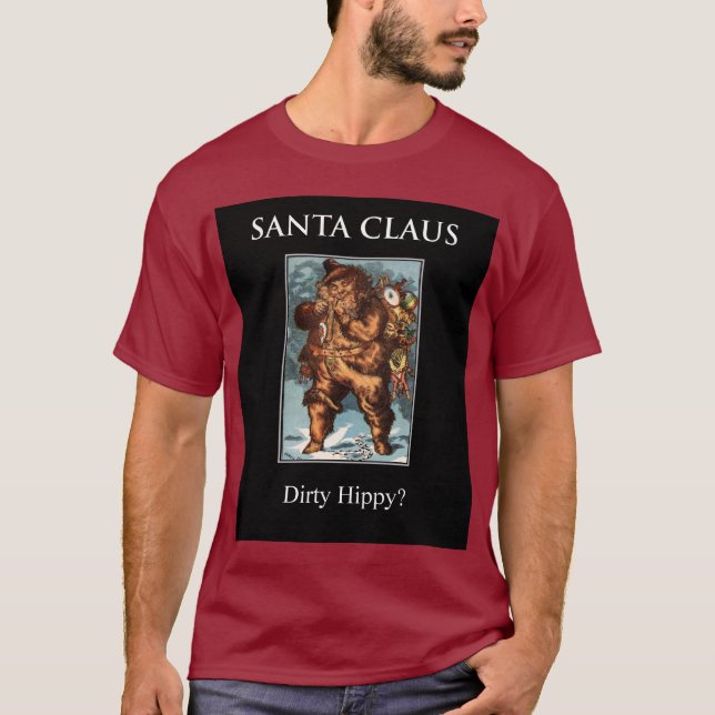 Camiseta Hippy sujo de PAPAI NOEL…?!!!? que? (Frente)