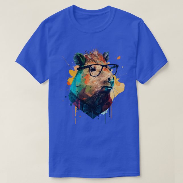 Camiseta Hipster 2 da Capybara (Frente do Design)