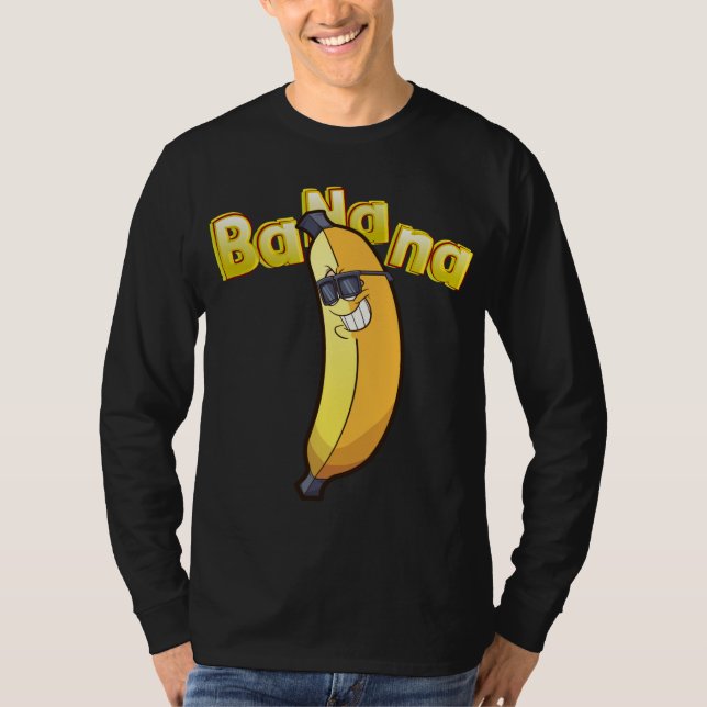 Camiseta Hipster Banana Funny Vegan Fruta Gift. (Frente)