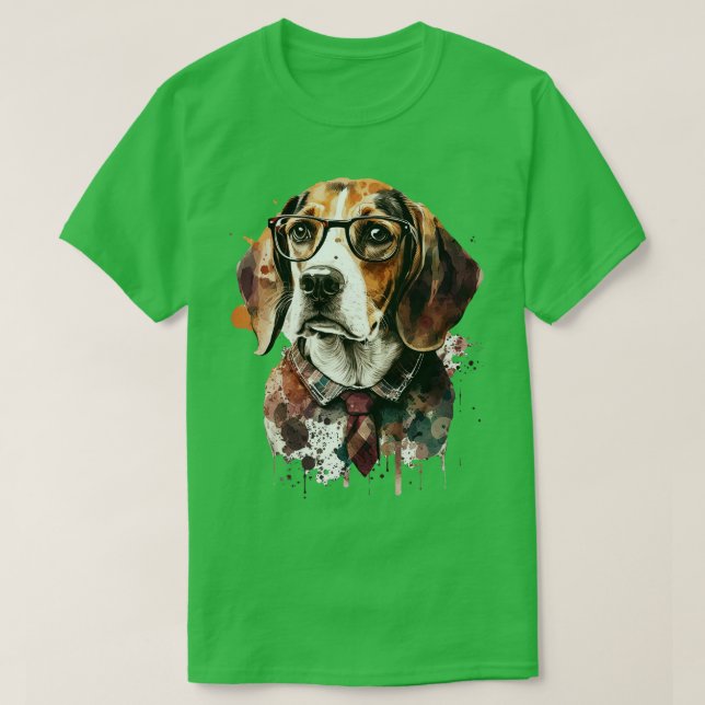 Camiseta Hipster Beagle (Frente do Design)