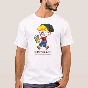 Camiseta Hipster Boy - Ilustração de paródia